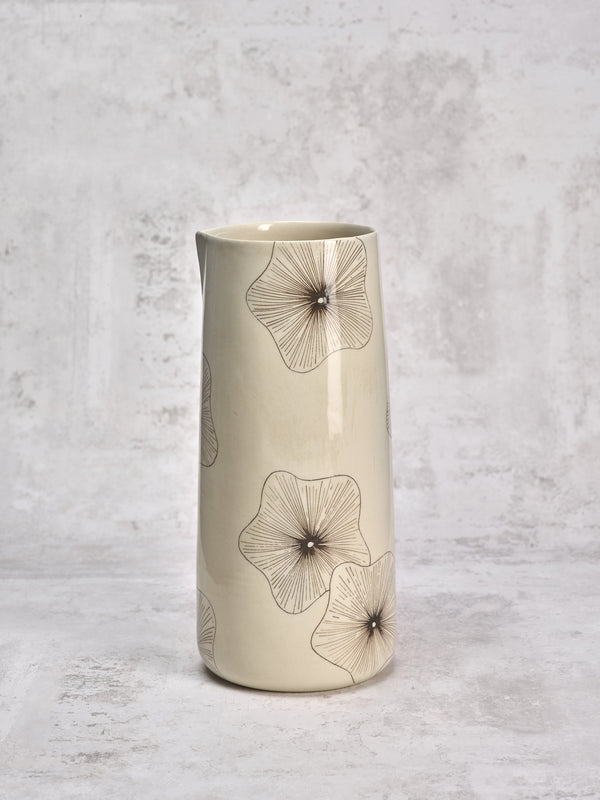 Vase haut Coral Flower-VASE HAUT-Three Seven Paris- Ceramic Plates, Platters, Bowls, Coffee Cups. Animal Designs, Zebra, Flamingo, Elephant. Graphic Designs and more.