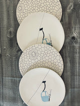 VP 297-Three Seven Paris- Ceramic Plates, Platters, Bowls, Coffee Cups. Animal Designs, Zebra, Flamingo, Elephant. Graphic Designs and more.