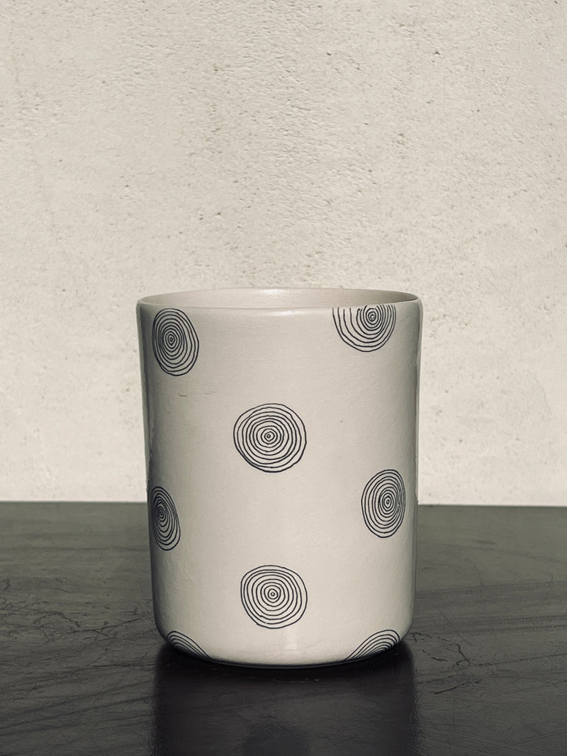 Mug XXL Cercle small-Three Seven Paris- Ceramic Plates, Platters, Bowls, Coffee Cups. Animal Designs, Zebra, Flamingo, Elephant. Graphic Designs and more.