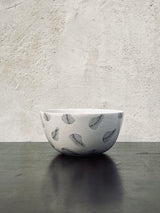 Bol new Feather small-BOL-Three Seven Paris- Ceramic Plates, Platters, Bowls, Coffee Cups. Animal Designs, Zebra, Flamingo, Elephant. Graphic Designs and more.