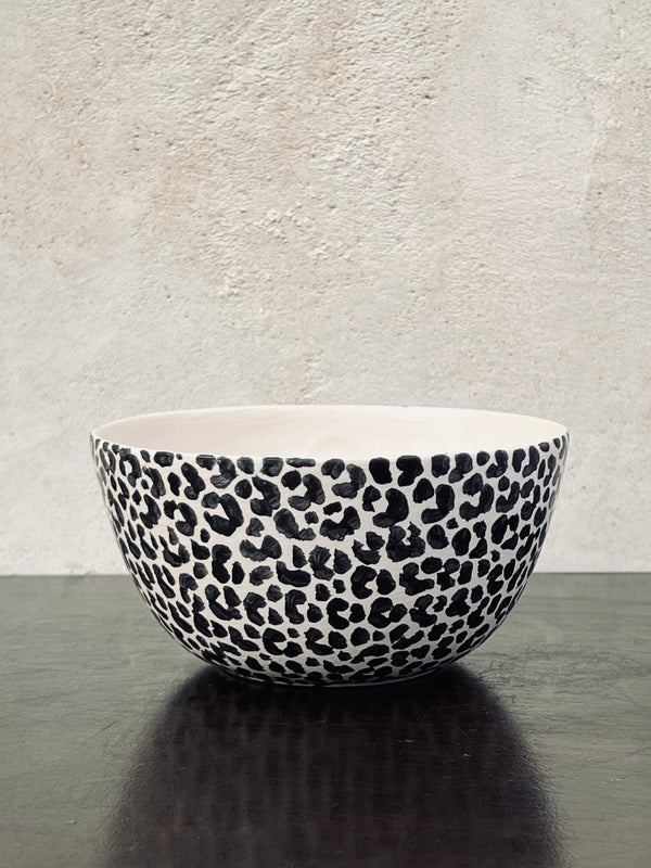 Bol new Leopard print small-BOL-Three Seven Paris- Ceramic Plates, Platters, Bowls, Coffee Cups. Animal Designs, Zebra, Flamingo, Elephant. Graphic Designs and more.