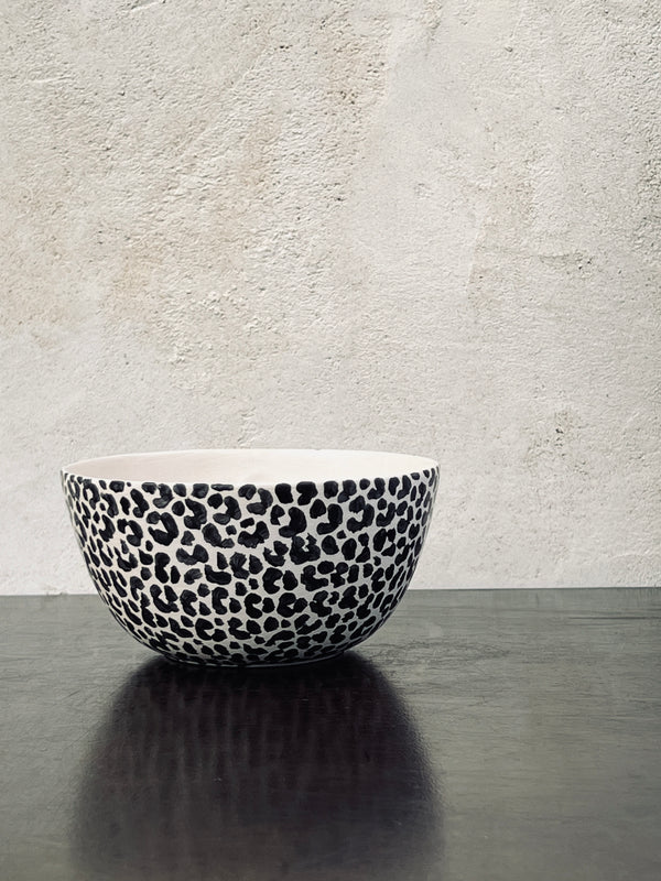 Bol new Leopard print small-BOL-Three Seven Paris- Ceramic Plates, Platters, Bowls, Coffee Cups. Animal Designs, Zebra, Flamingo, Elephant. Graphic Designs and more.