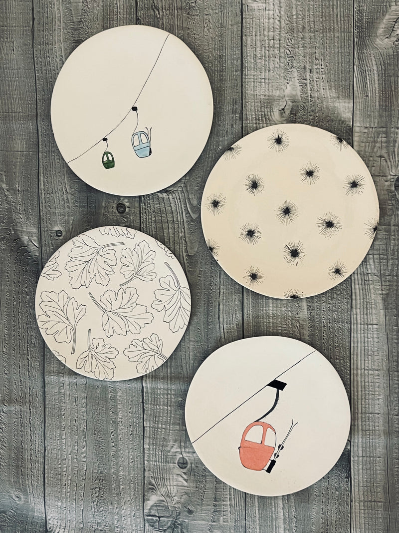 VP 454-Three Seven Paris- Ceramic Plates, Platters, Bowls, Coffee Cups. Animal Designs, Zebra, Flamingo, Elephant. Graphic Designs and more.