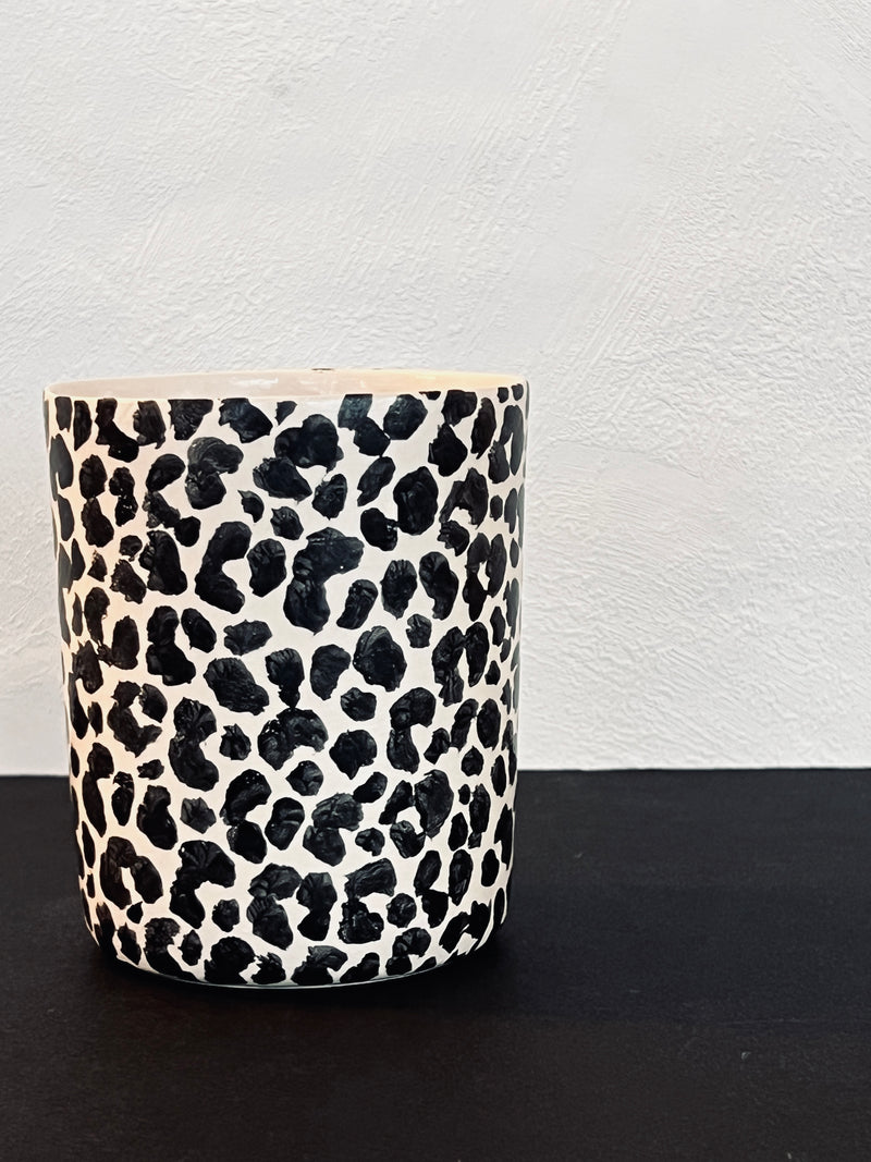 Mug XXL Leopard print medium-Three Seven Paris- Ceramic Plates, Platters, Bowls, Coffee Cups. Animal Designs, Zebra, Flamingo, Elephant. Graphic Designs and more.