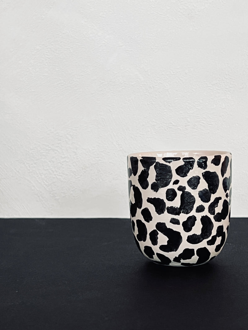 Tasse double espresso Leopard Large-TASSE A ESPRESSO-Three Seven Paris- Ceramic Plates, Platters, Bowls, Coffee Cups. Animal Designs, Zebra, Flamingo, Elephant. Graphic Designs and more.