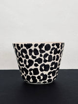 Grande tasse à thé leopard print L-TASSE À THÉ-Three Seven Paris- Ceramic Plates, Platters, Bowls, Coffee Cups. Animal Designs, Zebra, Flamingo, Elephant. Graphic Designs and more.