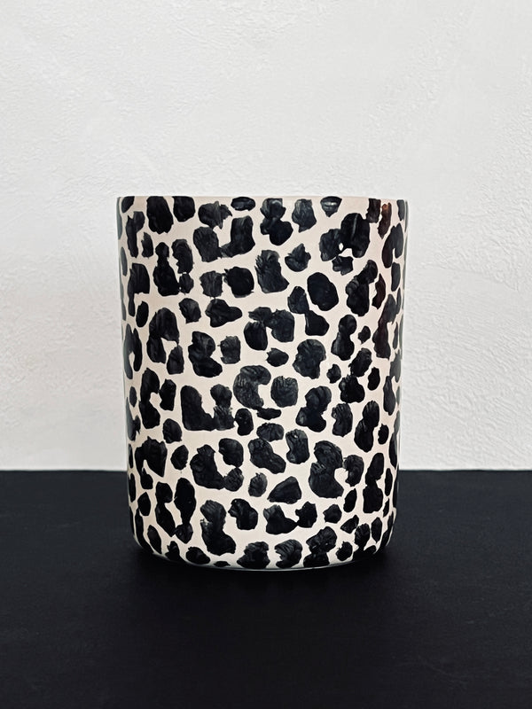 Mug XXL Leopard print large-Three Seven Paris- Ceramic Plates, Platters, Bowls, Coffee Cups. Animal Designs, Zebra, Flamingo, Elephant. Graphic Designs and more.