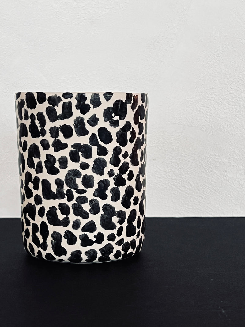 Mug XXL Leopard print large-Three Seven Paris- Ceramic Plates, Platters, Bowls, Coffee Cups. Animal Designs, Zebra, Flamingo, Elephant. Graphic Designs and more.