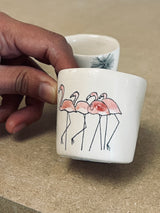 DS 148-TASSE A ESPRESSO-Three Seven Paris- Ceramic Plates, Platters, Bowls, Coffee Cups. Animal Designs, Zebra, Flamingo, Elephant. Graphic Designs and more.