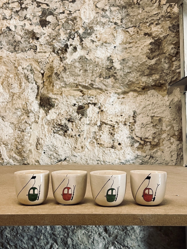 DS 151-TASSE À RISTRETTO-Three Seven Paris- Ceramic Plates, Platters, Bowls, Coffee Cups. Animal Designs, Zebra, Flamingo, Elephant. Graphic Designs and more.