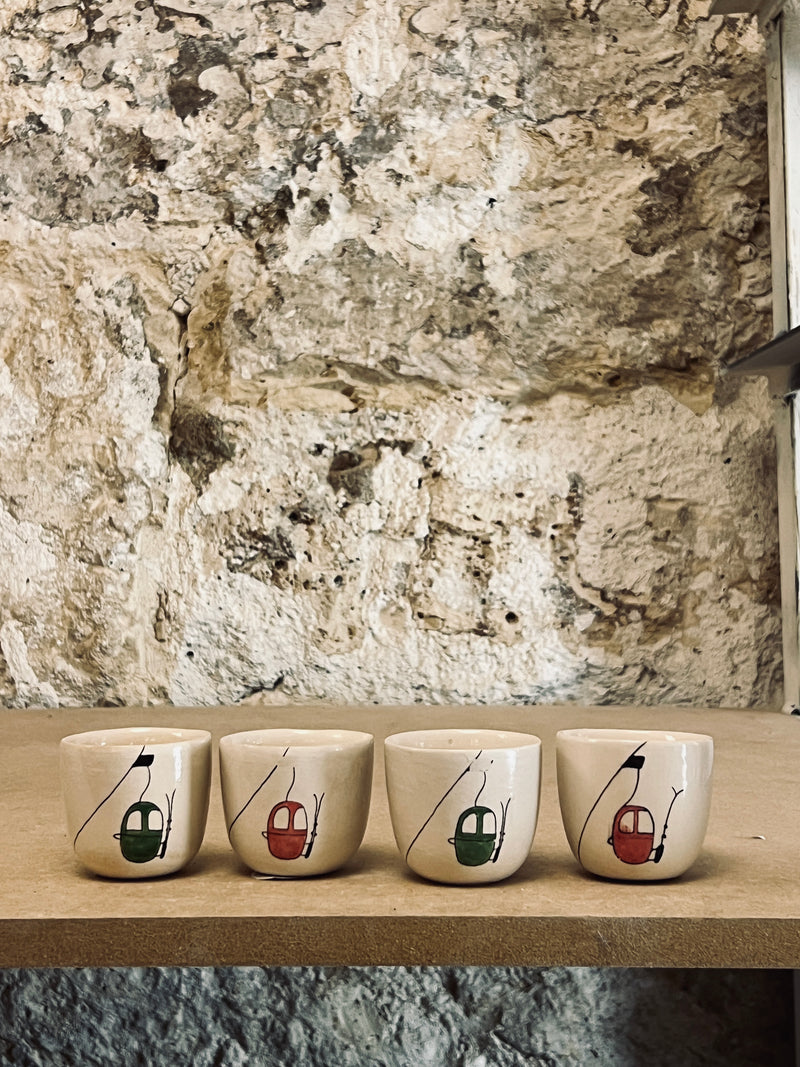 DS 332-TASSE À RISTRETTO-Three Seven Paris- Ceramic Plates, Platters, Bowls, Coffee Cups. Animal Designs, Zebra, Flamingo, Elephant. Graphic Designs and more.