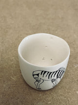 DS 189-TASSE À RISTRETTO-Three Seven Paris- Ceramic Plates, Platters, Bowls, Coffee Cups. Animal Designs, Zebra, Flamingo, Elephant. Graphic Designs and more.