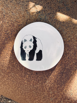 Assiette à tapas Panda Face-ASSIETTE À TAPAS-Three Seven Paris- Ceramic Plates, Platters, Bowls, Coffee Cups. Animal Designs, Zebra, Flamingo, Elephant. Graphic Designs and more.