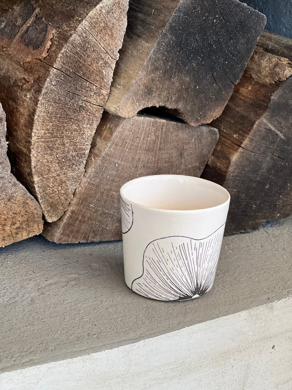 Photophore Coral Flower-PHOTOPHORE-Three Seven Paris- Ceramic Plates, Platters, Bowls, Coffee Cups. Animal Designs, Zebra, Flamingo, Elephant. Graphic Designs and more.