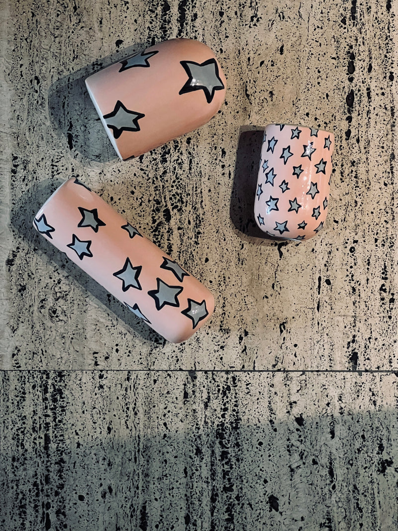 Soliflore Chunky Messy Stars-SOLIFLORE-Three Seven Paris- Ceramic Plates, Platters, Bowls, Coffee Cups. Animal Designs, Zebra, Flamingo, Elephant. Graphic Designs and more.