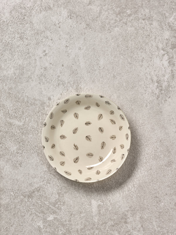 Assiette creuse Feathers Small-ASSIETTE CREUSE-Three Seven Paris- Ceramic Plates, Platters, Bowls, Coffee Cups. Animal Designs, Zebra, Flamingo, Elephant. Graphic Designs and more.