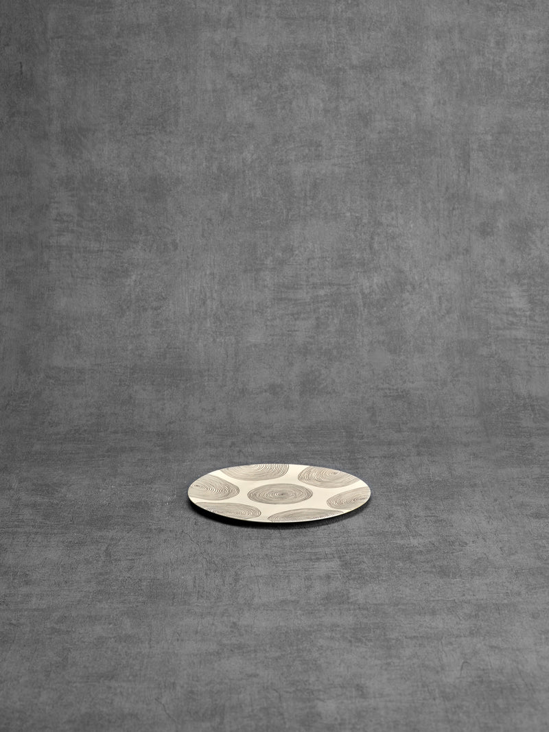 Assiette à dessert Cercle Medium-ASSIETTE À DESSERT-Three Seven Paris- Ceramic Plates, Platters, Bowls, Coffee Cups. Animal Designs, Zebra, Flamingo, Elephant. Graphic Designs and more.