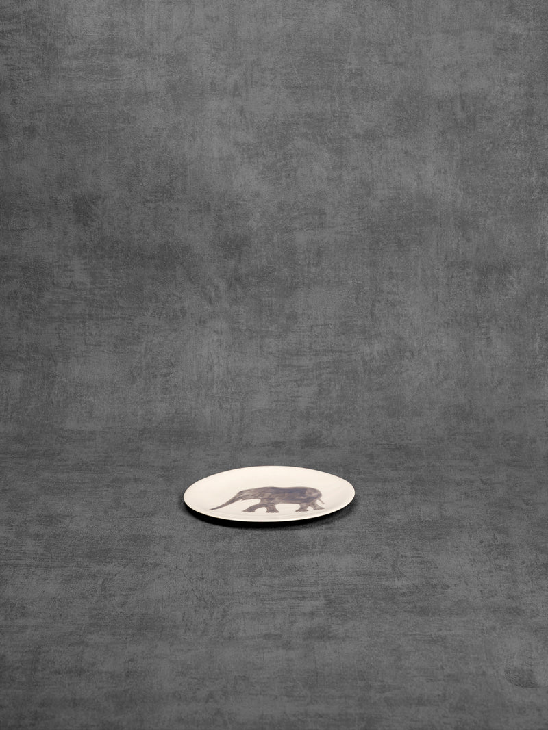 Assiette à dessert Elephant Profil-ASSIETTE À DESSERT-Three Seven Paris- Ceramic Plates, Platters, Bowls, Coffee Cups. Animal Designs, Zebra, Flamingo, Elephant. Graphic Designs and more.