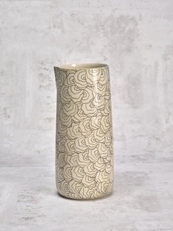 Vase haut Coral Seashell-VASE HAUT-Three Seven Paris- Ceramic Plates, Platters, Bowls, Coffee Cups. Animal Designs, Zebra, Flamingo, Elephant. Graphic Designs and more.