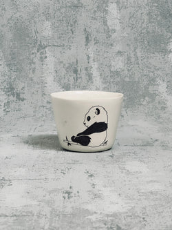 Tasse à thé Panda Teenager-TASSE À THÉ-Three Seven Paris- Ceramic Plates, Platters, Bowls, Coffee Cups. Animal Designs, Zebra, Flamingo, Elephant. Graphic Designs and more.