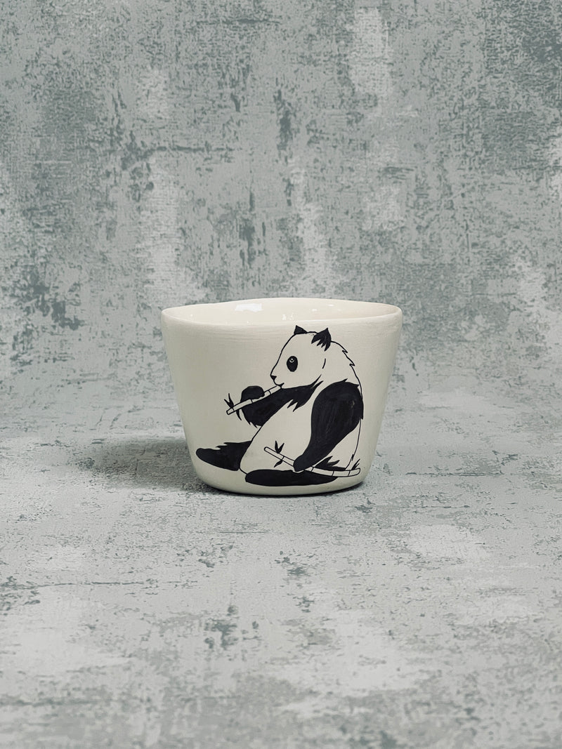 Tasse à thé Panda Mother-TASSE À THÉ-Three Seven Paris- Ceramic Plates, Platters, Bowls, Coffee Cups. Animal Designs, Zebra, Flamingo, Elephant. Graphic Designs and more.