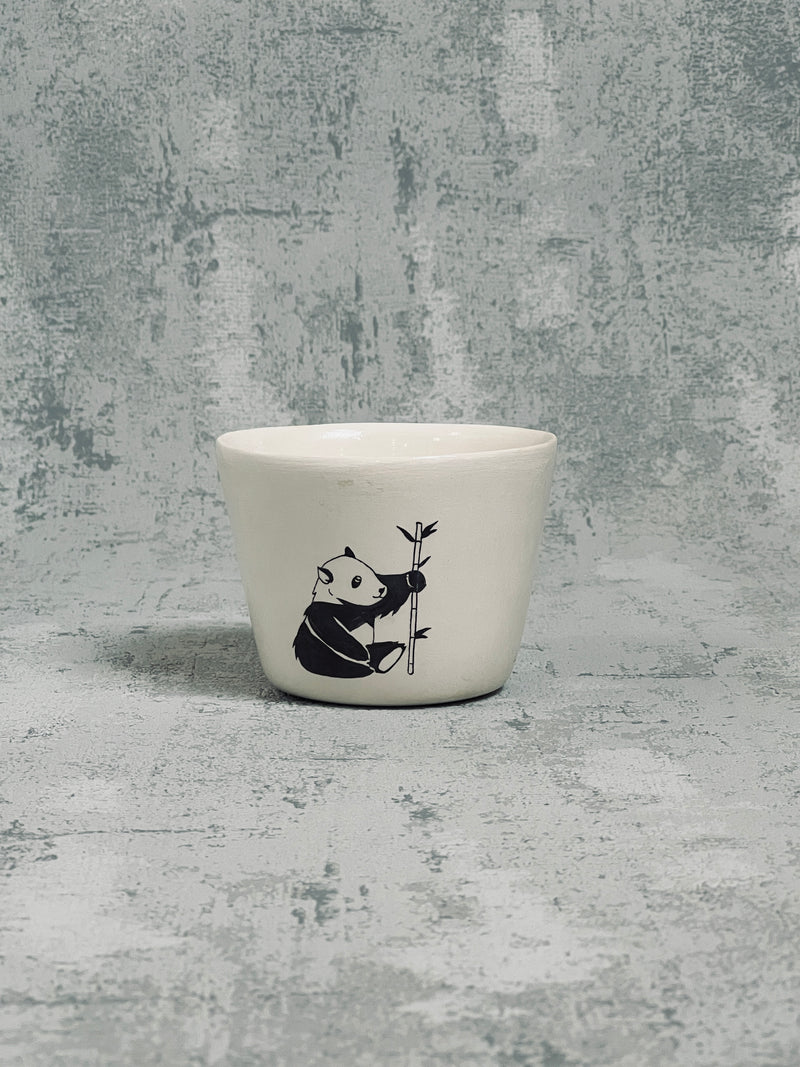 Tasse à Thé Panda Baby-TASSE À THÉ-Three Seven Paris- Ceramic Plates, Platters, Bowls, Coffee Cups. Animal Designs, Zebra, Flamingo, Elephant. Graphic Designs and more.