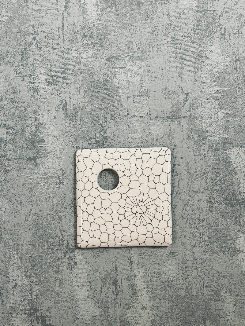 Mouillette Simple Dryness-COQUETIER SIMPLE-Three Seven Paris- Ceramic Plates, Platters, Bowls, Coffee Cups. Animal Designs, Zebra, Flamingo, Elephant. Graphic Designs and more.