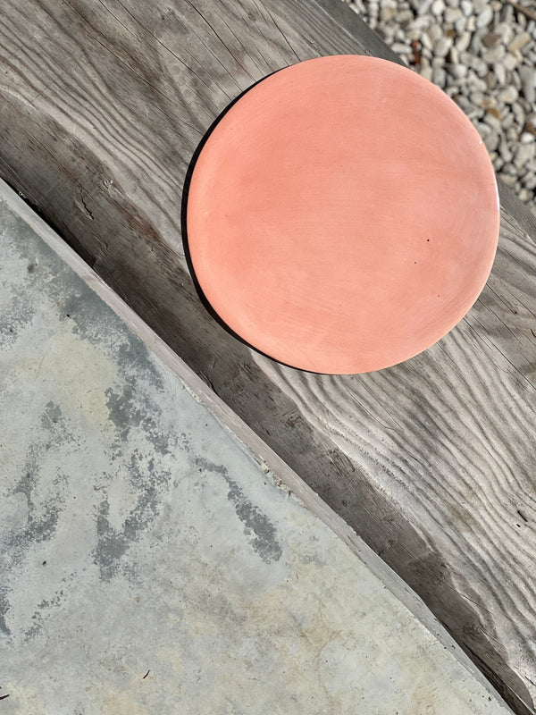 Assiette de présentation Shades Tangerine-ASSIETTE DE PRÉSENTATION-Three Seven Paris- Ceramic Plates, Platters, Bowls, Coffee Cups. Animal Designs, Zebra, Flamingo, Elephant. Graphic Designs and more.