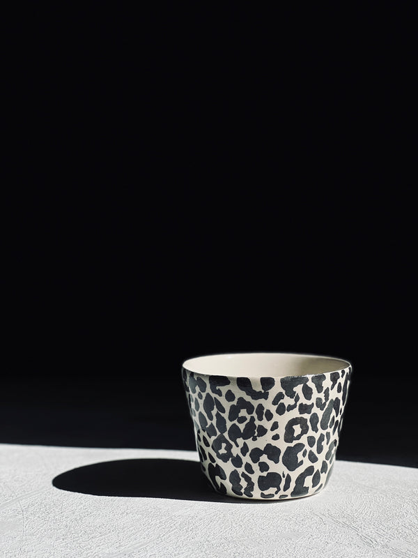 Tasse à thé Léopard Print Medium-TASSE À THÉ-Three Seven Paris- Ceramic Plates, Platters, Bowls, Coffee Cups. Animal Designs, Zebra, Flamingo, Elephant. Graphic Designs and more.