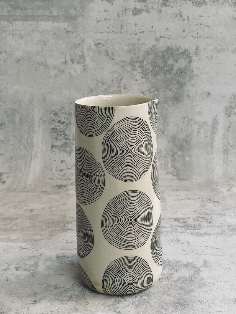 Pichet Cercle Medium-PICHET-Three Seven Paris- Ceramic Plates, Platters, Bowls, Coffee Cups. Animal Designs, Zebra, Flamingo, Elephant. Graphic Designs and more.