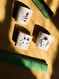 Photophore Ladybug-PHOTOPHORE-Three Seven Paris- Ceramic Plates, Platters, Bowls, Coffee Cups. Animal Designs, Zebra, Flamingo, Elephant. Graphic Designs and more.