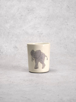 Grande timbale Elephant Front-GRANDE TIMBALE-Three Seven Paris- Ceramic Plates, Platters, Bowls, Coffee Cups. Animal Designs, Zebra, Flamingo, Elephant. Graphic Designs and more.