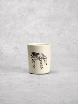 Grande timbale Zebra Profil-GRANDE TIMBALE-Three Seven Paris- Ceramic Plates, Platters, Bowls, Coffee Cups. Animal Designs, Zebra, Flamingo, Elephant. Graphic Designs and more.