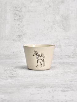 Tasse à thé Zebra Back-TASSE À THÉ-Three Seven Paris- Ceramic Plates, Platters, Bowls, Coffee Cups. Animal Designs, Zebra, Flamingo, Elephant. Graphic Designs and more.