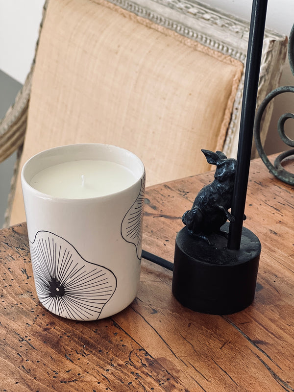 Bougie Coral Flower-BOUGIE-Three Seven Paris- Ceramic Plates, Platters, Bowls, Coffee Cups. Animal Designs, Zebra, Flamingo, Elephant. Graphic Designs and more.