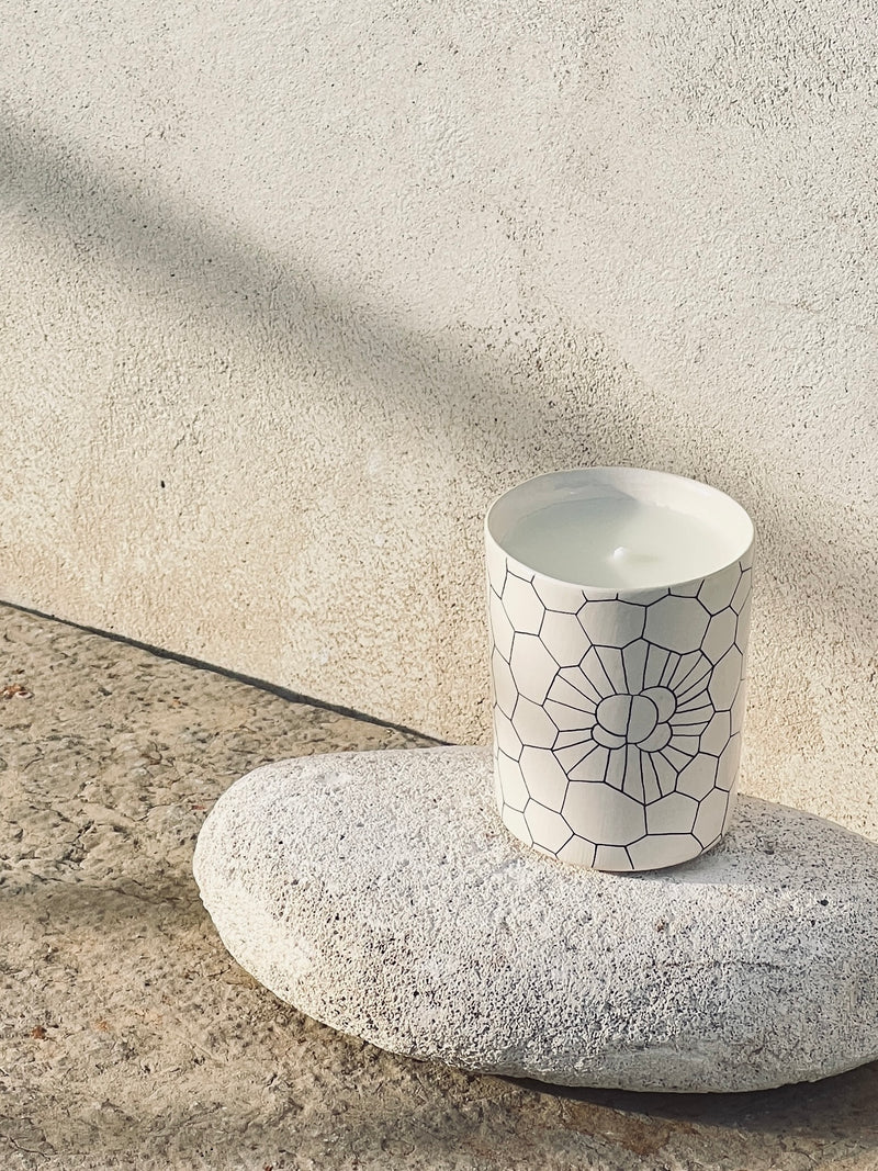 Bougie Dryness-BOUGIE-Three Seven Paris- Ceramic Plates, Platters, Bowls, Coffee Cups. Animal Designs, Zebra, Flamingo, Elephant. Graphic Designs and more.